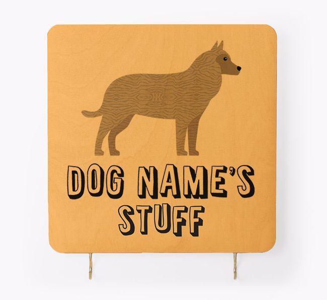 'Dog's Stuff' - Personalised {breedFullName} Lead & Collar Hanger